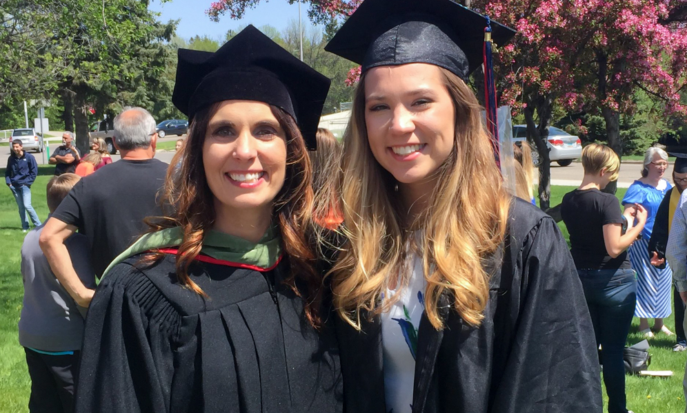 OTA Brenna Tescher with NCTC instructor Kara Welke