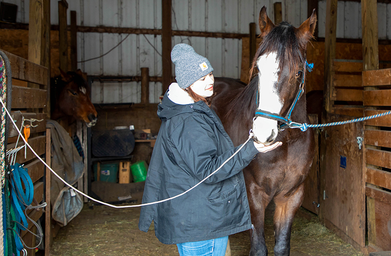 Northland Community & Technical College Animal Science student Catherine Marty